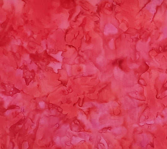 BATIK - Pink / Dark Coral Fabric