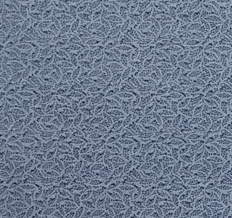 Slate Blue / Dark Blue Tonal Print Fabric