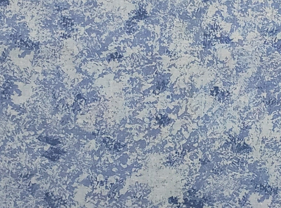 Springs Industries - Light and Medium Blue Tonal Fabric