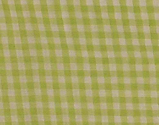 Lime Gingham Fabric