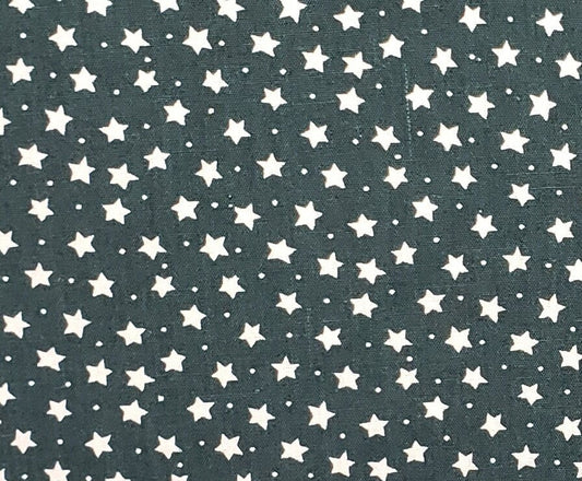 General Fabrics Co. - Dark Green Fabric / White Star Print