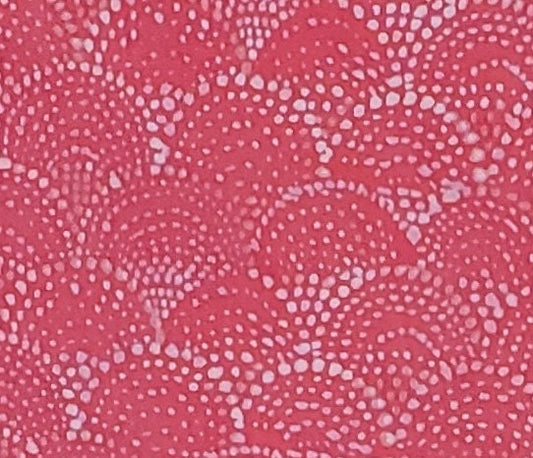 Keepsake Calico - JoAnn Fabrics & Crafts - Bright Pink Fabric / White Dots