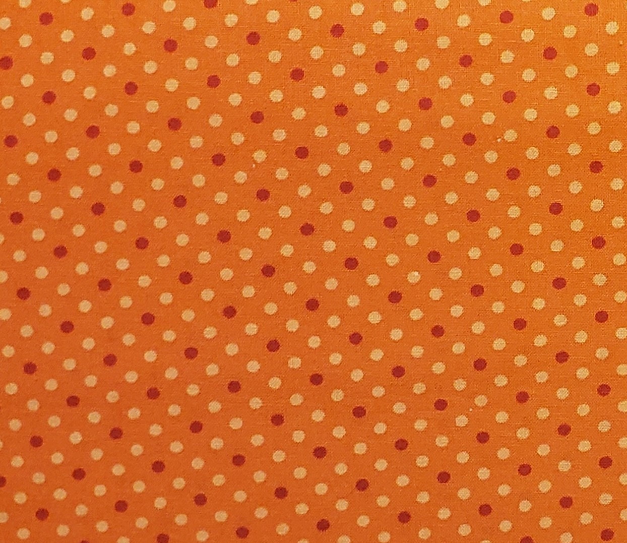 Keepsake Calico Quilt Fabric JoAnn Fabric and Craft Store - Orange Fabric / Red / Pale Orange Dot Print