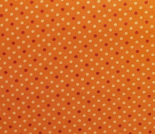 Keepsake Calico Quilt Fabric JoAnn Fabric and Craft Store - Orange Fabric / Red / Pale Orange Dot Print