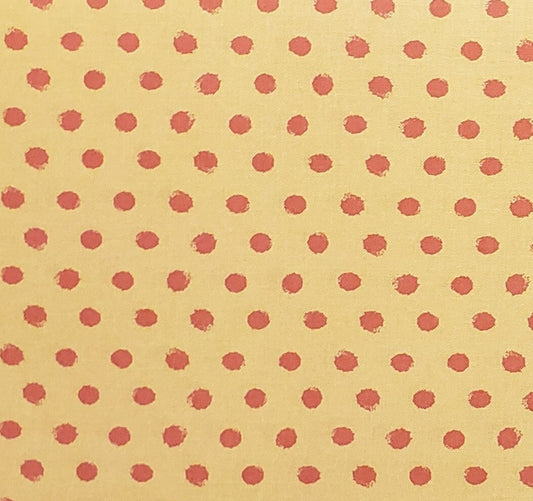 Keepsake Calico Quilt Fabric JoAnn Fabric and Craft Store - Light Orange Fabric / Dark Orange Spots