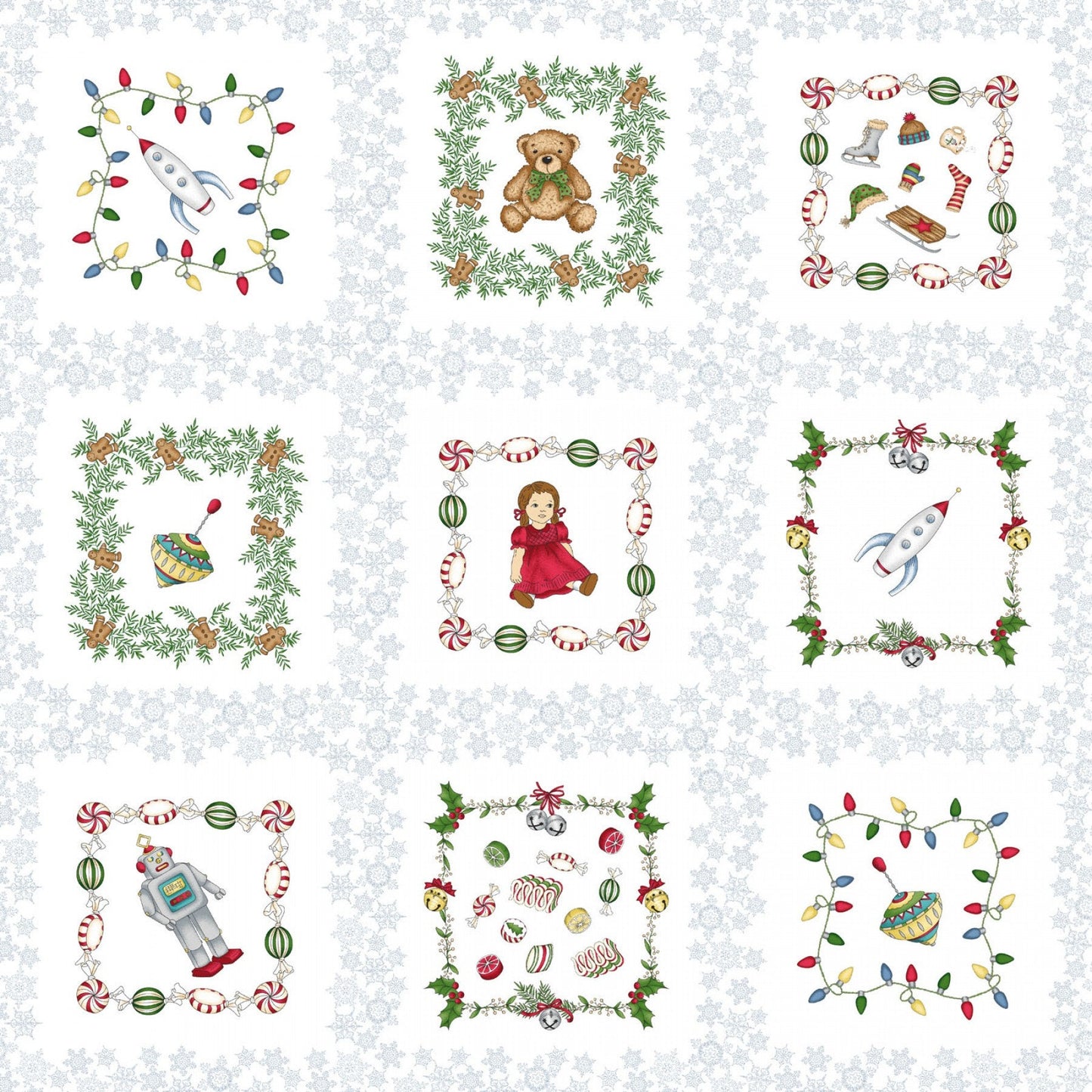 Flannel - PANEL - Warm Wishes by Hannah Dale of Rendale Designs for Maywood Studio