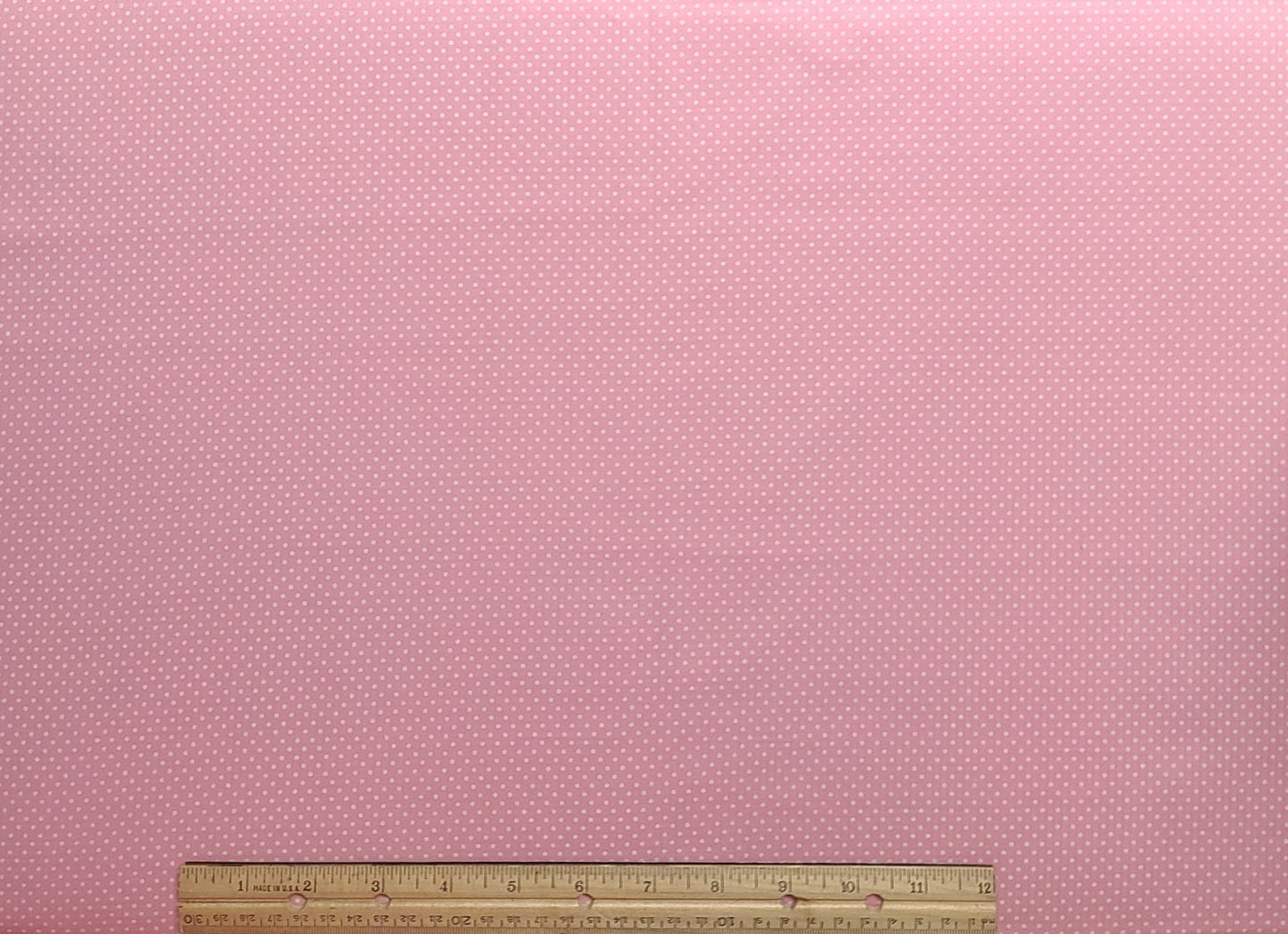 Cranston Print Works - Schwartz Liebman Textiles - Pink Fabric / White Pindot