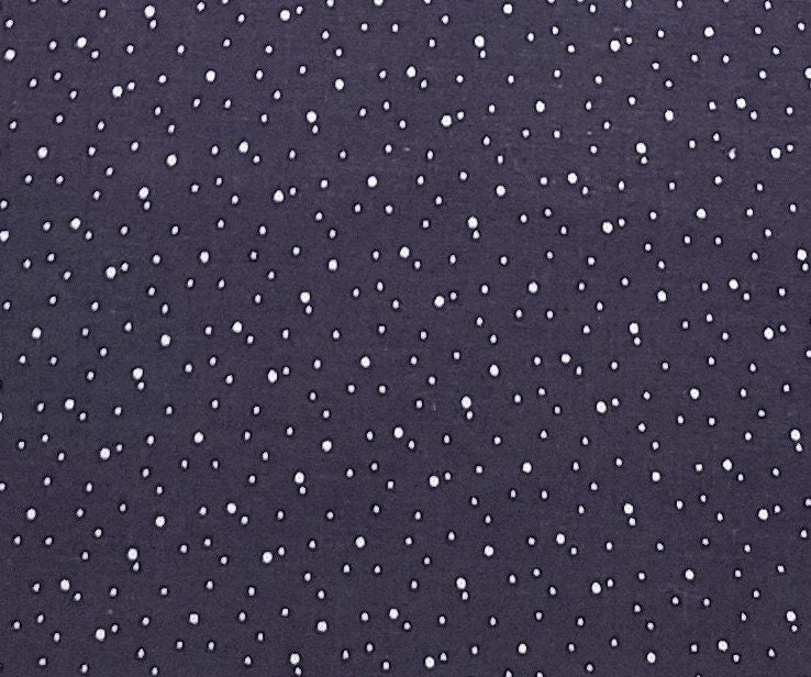 Marti Michell Fabric Traditions 1994 - Dark Blue Fabric / Soft White Speckle Print