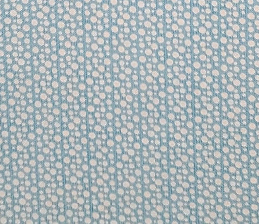 Colorbok for Joann Fabric and Craft Stores - Teal Tonal Striped Fabric / White Dot Print