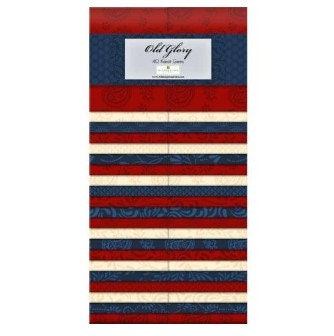 Old Glory - 40 Karat Gems Strip Set / Jelly Roll by Wilmington Prints