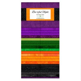 Boo-tiful Night - 40 Karat Gems Strip Set / Jelly Roll by Wilmington Prints