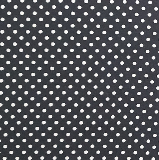 Waverly Inspirations - Black COTTON BLEND Fabric / White Polkadot