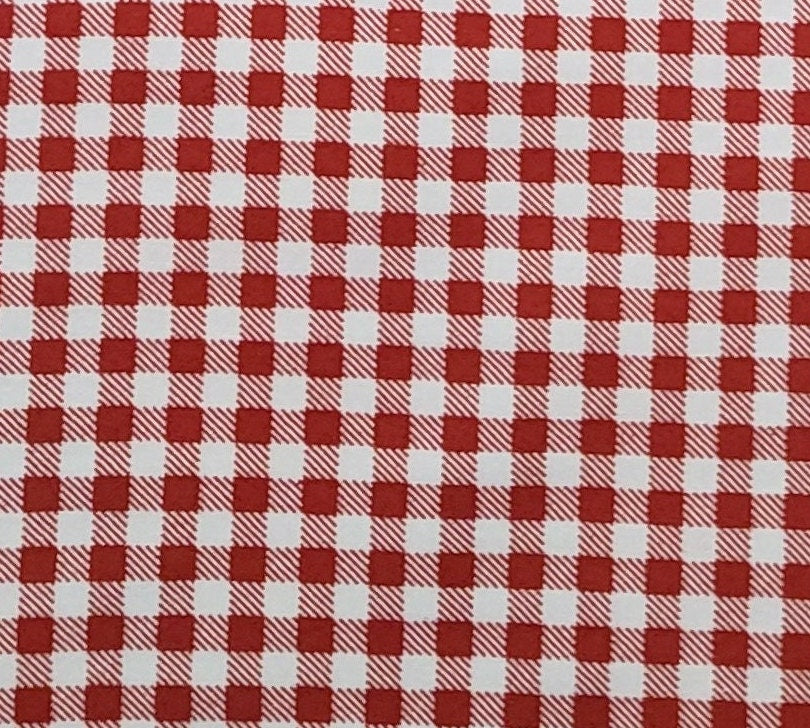 P14 2018 Hobby Lobby - Red / White Checked Fabric