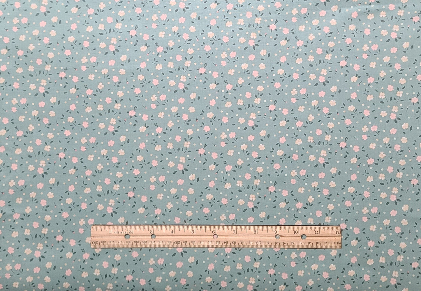 At First Sight by Dani Mogstad 2022 Riley Blake Designs Pattern C12686 - Blossoms Seafoam - Seafoam Fabric / Floral Print