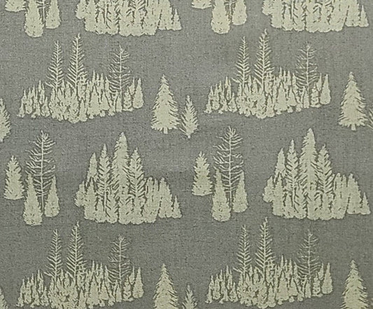 EOB - Big Game by Riley Blake Designs 2022 - PATTERN C12971 - Trees Print Fabric / Green - Tone on Tone Fabric