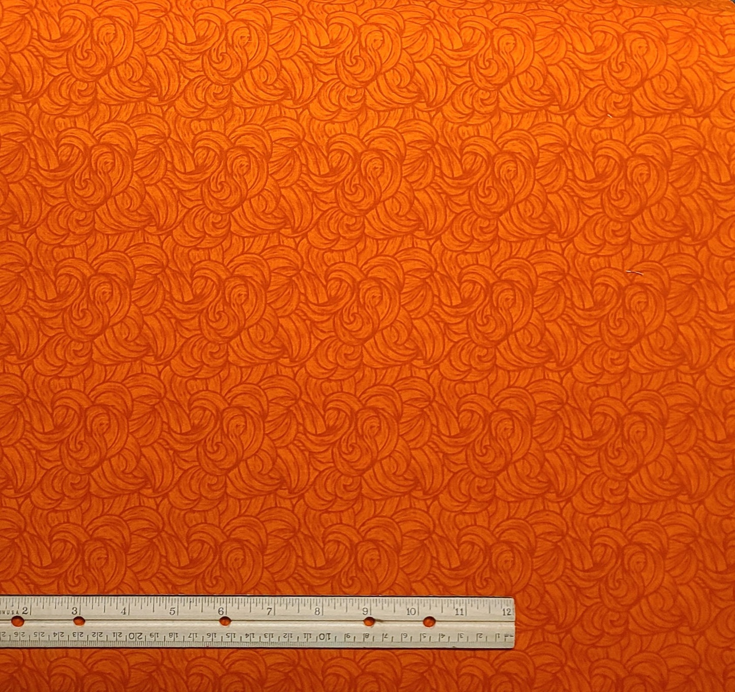 Orange Tonal Blender Fabric - Selvage to Selvage Print