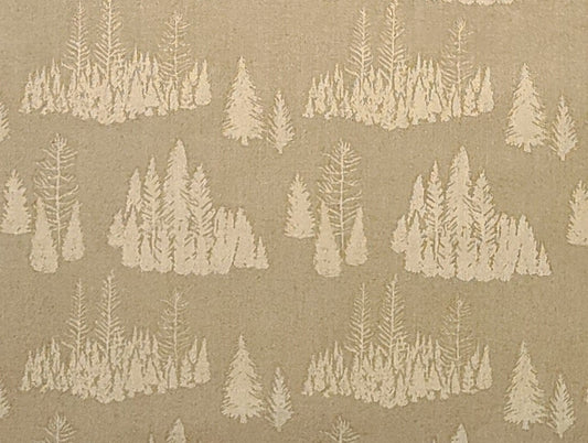 Big Game by Riley Blake Designs 2022 - PATTERN C12971 - Trees Print Fabric / Curry - Tone on Tone Fabric