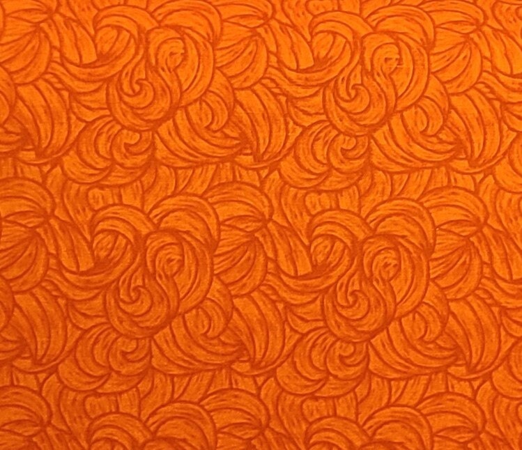 Orange Tonal Blender Fabric - Selvage to Selvage Print