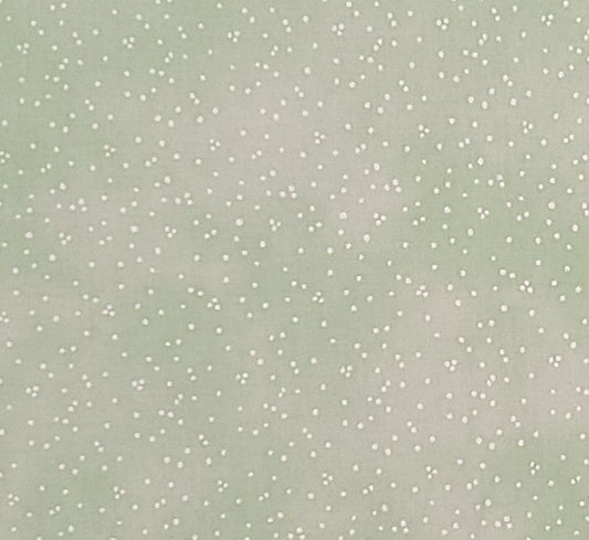 Fabric Traditions 2008 - Bright Green and White Tonal Fabric / White Pindot Pattern