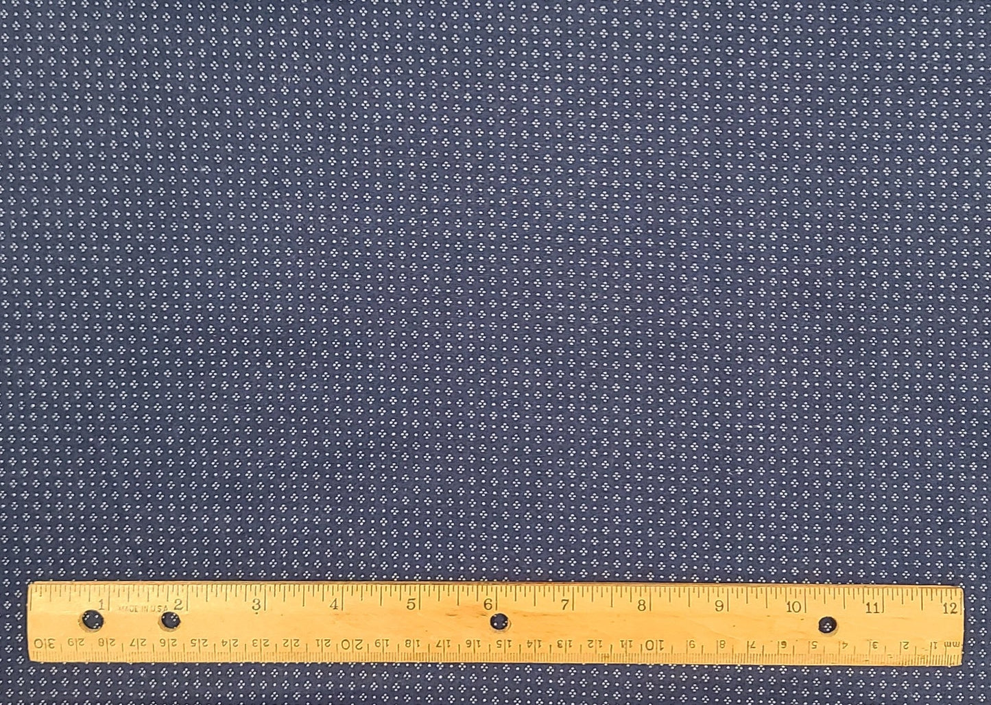 VIP Cranston Print Works - Royal Blue Fabric / White Pindot Diamond Pattern