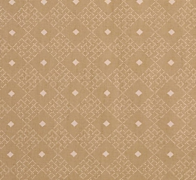 Paint Box Prints by Thimbleberries for RJR Fashion Fabrics - Tan Fabric / Light Tan Diamond Print