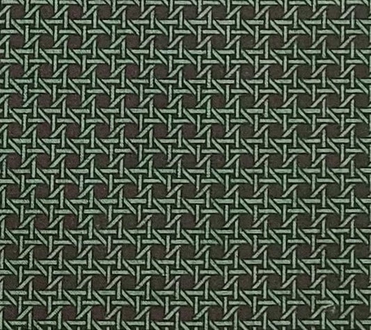 VIP Cranston Print Works - Black Fabric / Dark Green Pattern