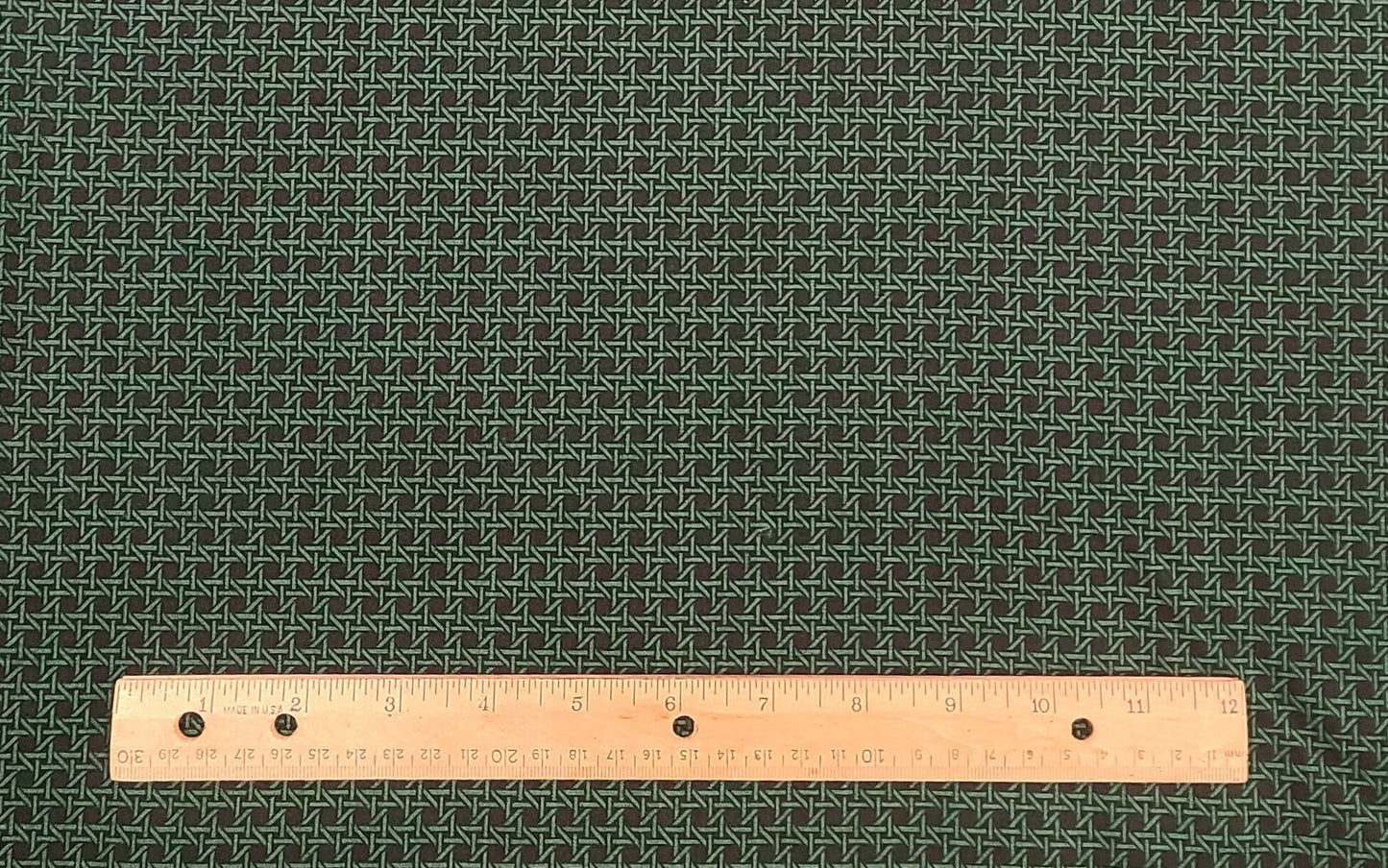 VIP Cranston Print Works - Black Fabric / Dark Green Pattern