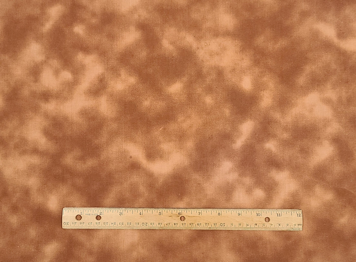 Rust Tonal Suede Fabric - Selvage to Selvage Print