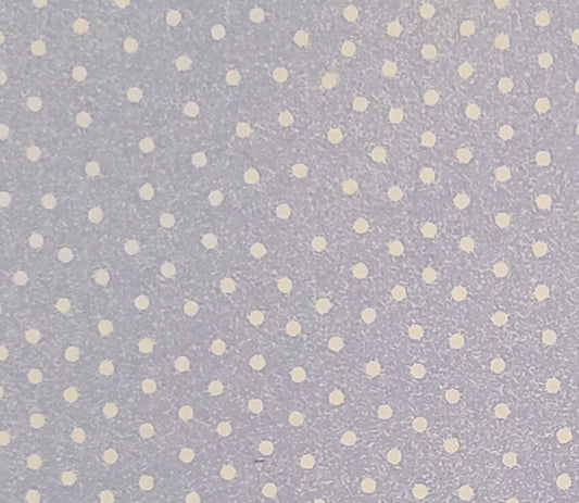 Signature Classics by Oakhurst Textiles "Tulips and Daffodils" - Light Periwinkle Fabric with Tiny White Speckled Background/White Polkadots