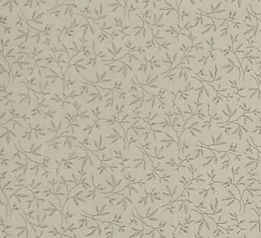 Classic Cottons 2002 - Pale Olive Fabric / Olive Vine and Leaf Pattern