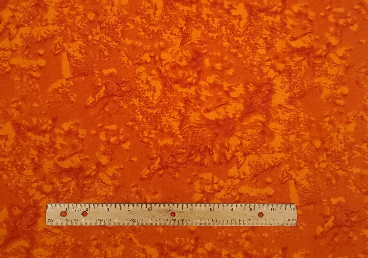 Printed Exclusively for JoAnn Fabric and Craft Stores - Orange and Yellow Watermark Print Fabric