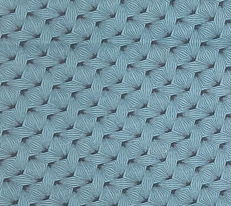 Jinny Beyer for RJR Fashion Fabrics - Teal Fabric / Black Design