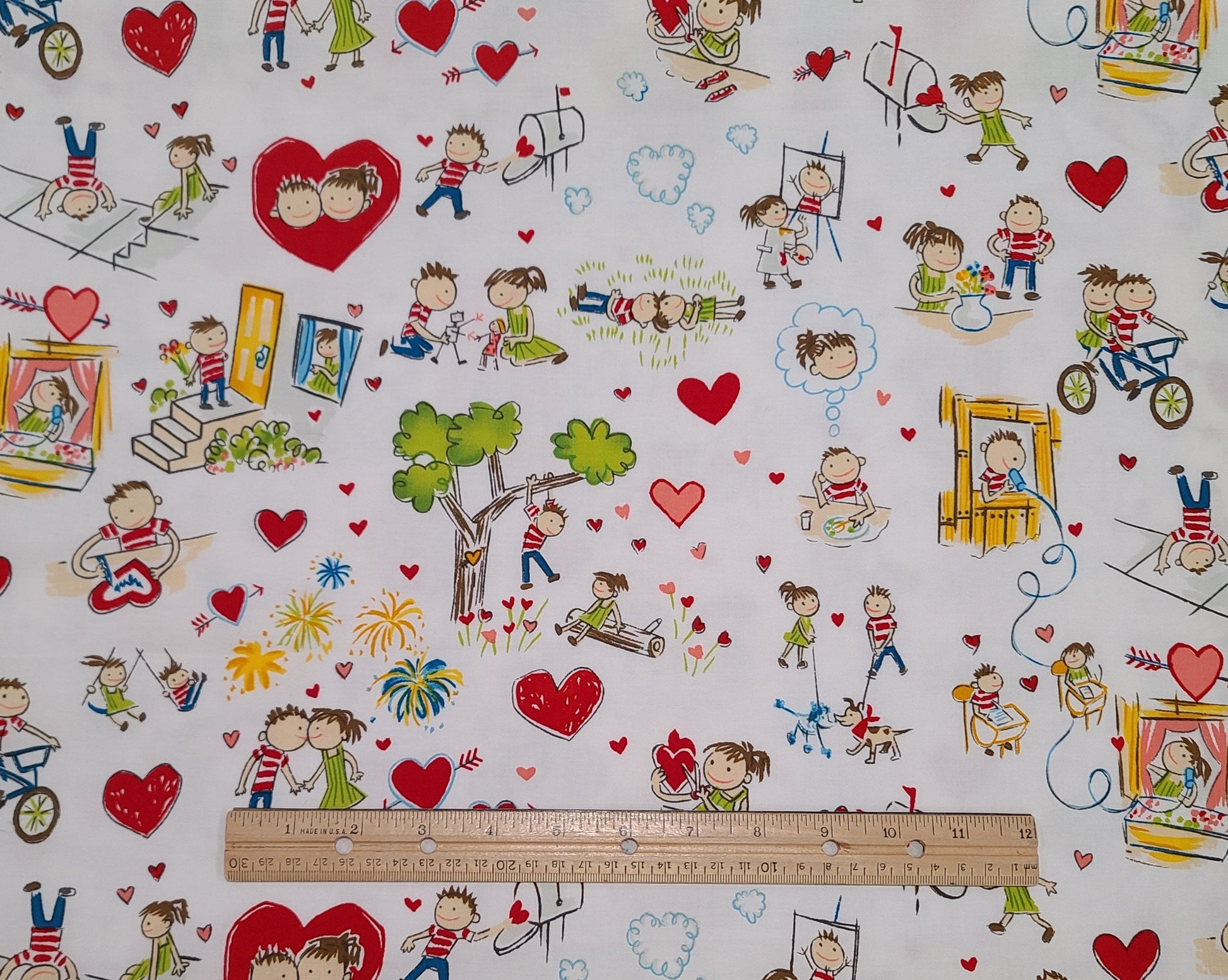 Funny Valentine the Alexander Henry Collection 2003 - White Fabric / C –  Tx2 Quilt Shop