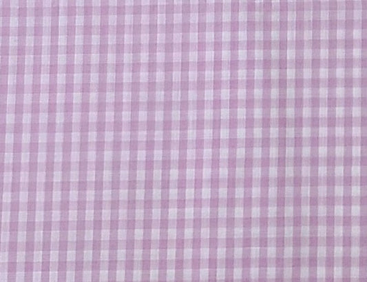 Lightweight Vintage Orchid and White Gingham Fabric - Selvage to Selvage Print