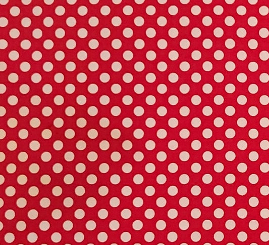 Riley Blake Designs Pattern C350 Dots by The RBD Designers 2012 - Bright Red Fabric / White Polka Dot