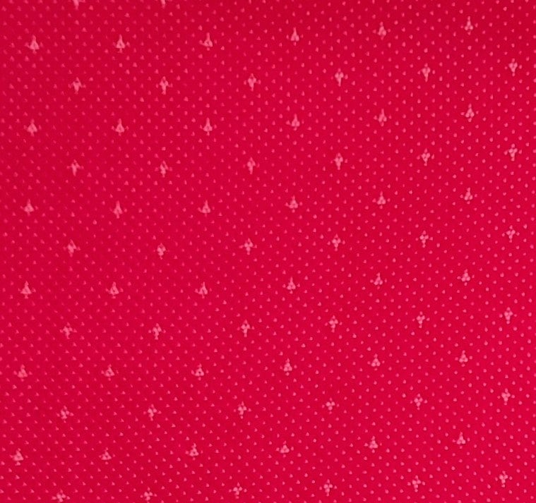 Wamsutta OTC Division of M. Lowenstein Corp - Red Fabric / White Pin Dot Print