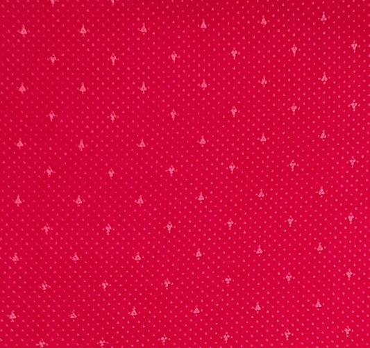 Wamsutta OTC Division of M. Lowenstein Corp - Red Fabric / White Pin Dot Print