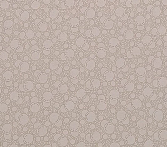 Cream Fabric / White Sphere and Dot Print