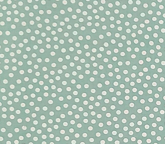 Darlene Zimmerman for Chanteclaire - Aqua Fabric / Off-White Dots