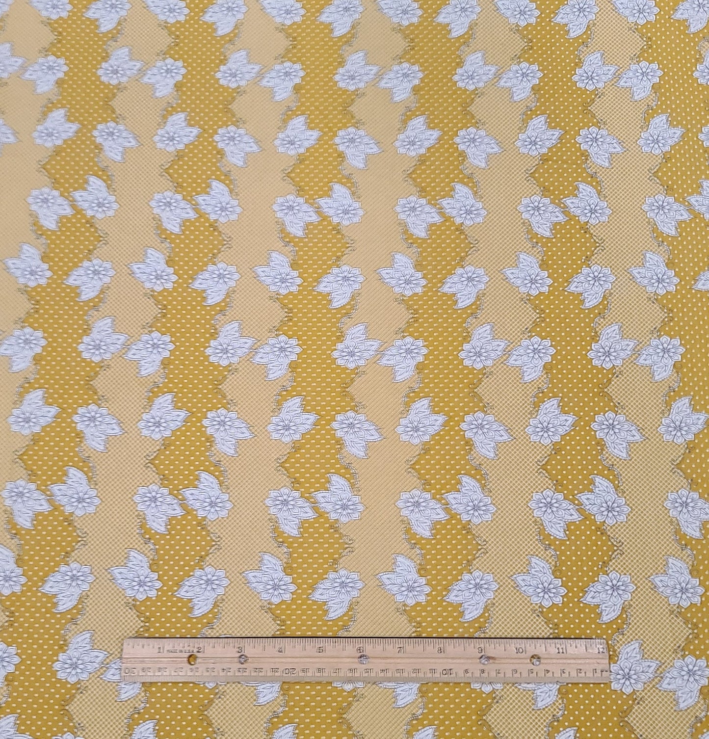 Lilly Belle Designed by Bari J Art Gallery Fabrics - Gold and White Print Fabric