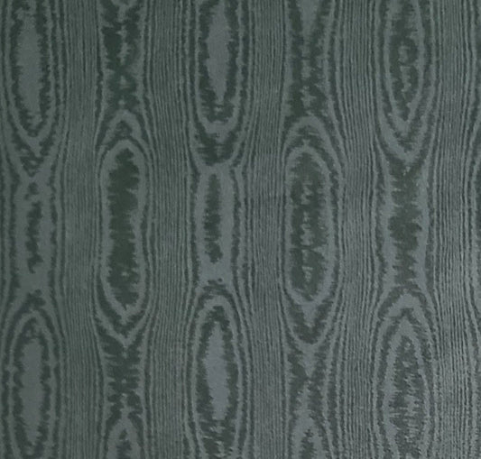 Vintage Dark Green Wood Grain Pattern Fabric - Selvage to Selvage Print