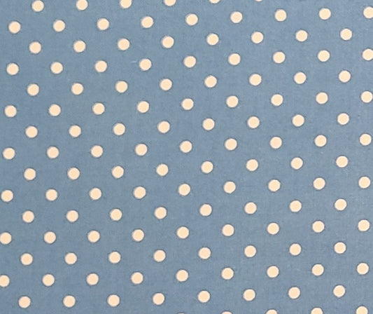 Aunt Sukey's Choice by Sharon Evans Yenter for In the Beginning Fabrics 2007 - Medium Blue Fabric / White Dot Print