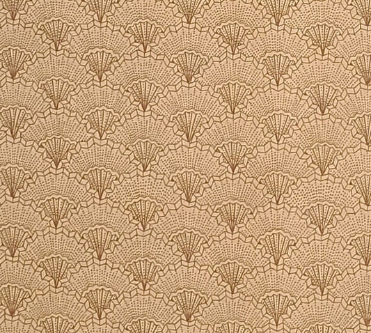 Kona Bay Fabrics 2007 Design: TAKA-07 - Gold Fabric / Dark Gold Hand Fan Print