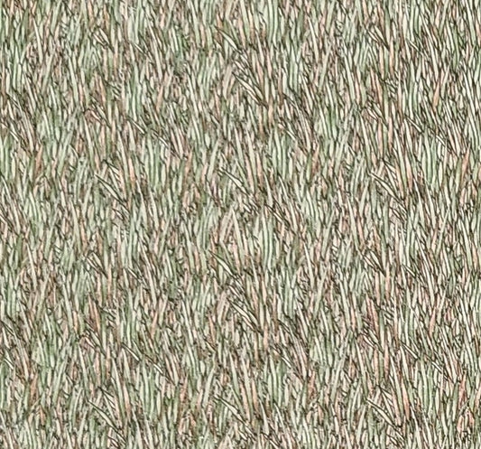 Patt# BTR-4794 Blank Quilting 2007 - Green, Cream and Tan "Grass" Print Fabric