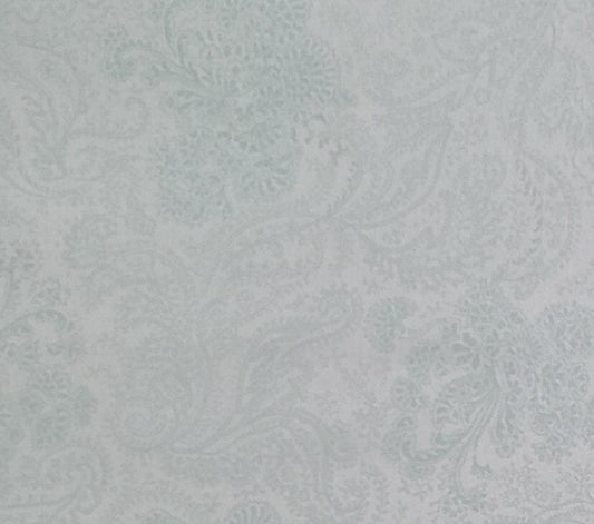 Keepsake Calico JoAnn Fabrics - Aqua Tonal Floral Paisley Fabric