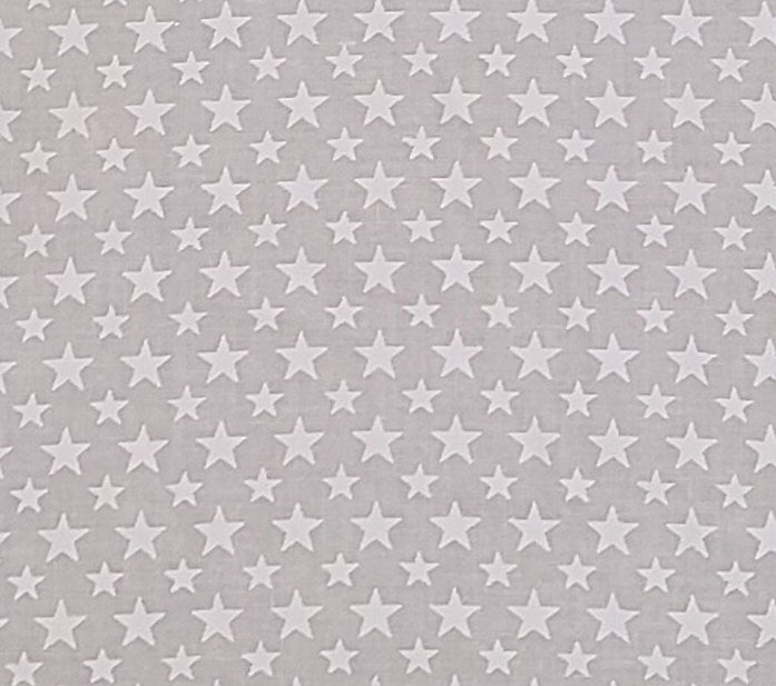 EOB - JoAnn Fabrics - White Fabric / White Tone-on-Tone Star Print.
