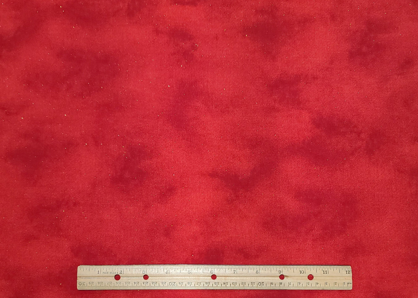 Red Tonal Fabric / Iridescent Shimmer - Selvage to Selvage Print