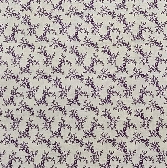 St. Louis Collection by Evonne Cook for Washington Street Studio DSN#26837 - Cream Fabric / Plum Vine and Berry Print