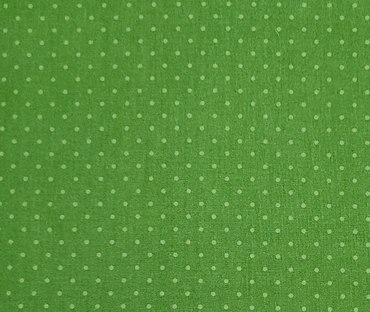 Pam Kitty Precious Dot LH11019 Holly Holderman for Lakehouse Drygoods - Dark Spring Green Fabric / Tonal Dot Print