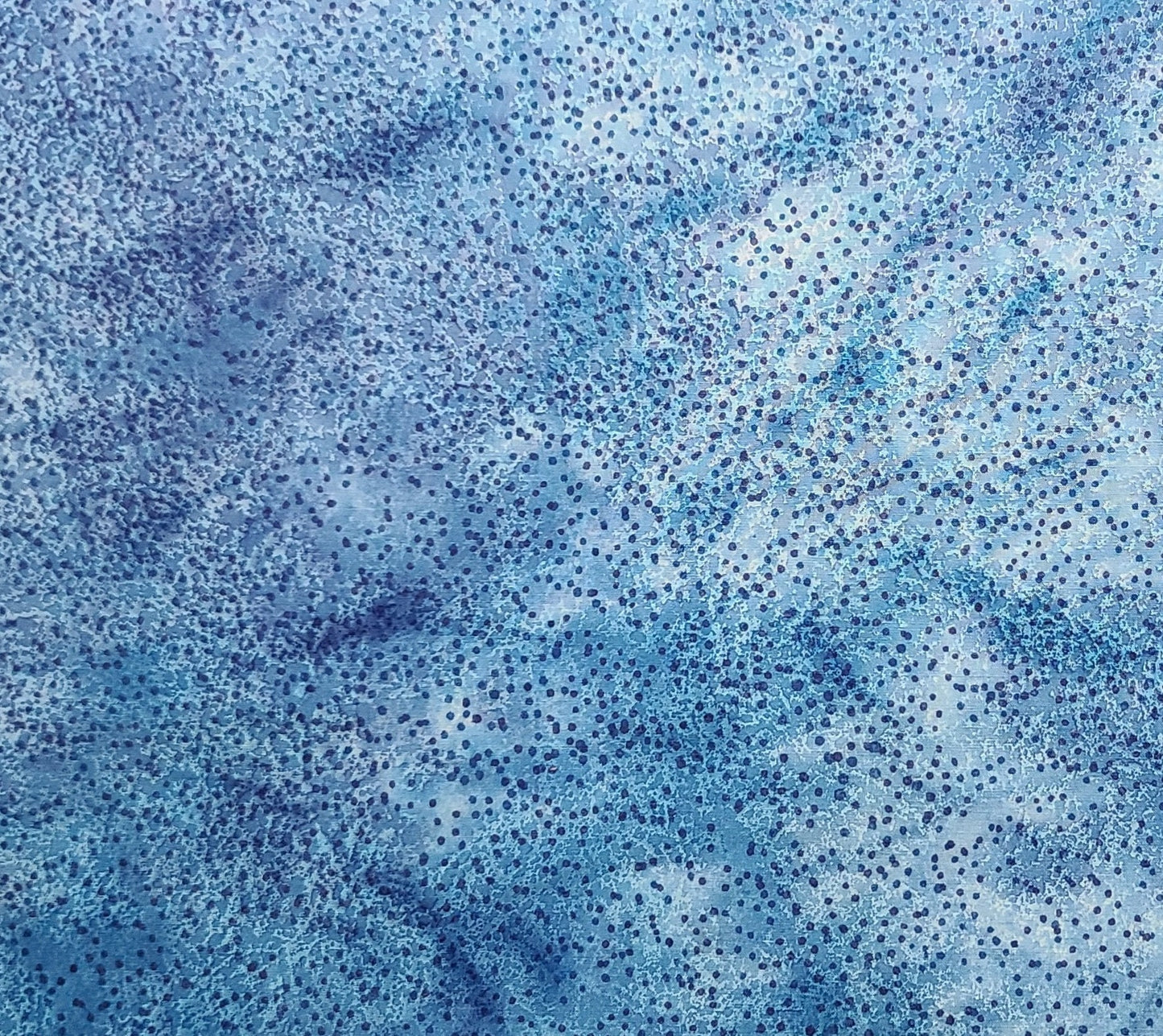 BATIK - Bright Blue, White, Medium Blue Fabric / Dark Blue Dots